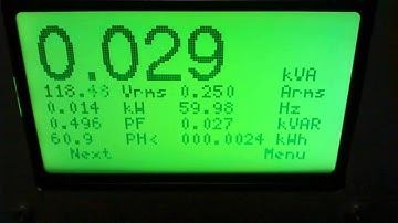 Arduino/90E24 AC power/energy monitor in action