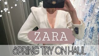 ZARA SPRING TRY ON HAUL ZARA NEW IN come shopping with me