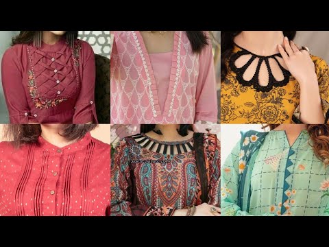 100+ Stylish and Latest Neck Designs for kurti, shirt, peplum and kameez...  | Neck designs for suits, Kurti neck designs, Dress neck designs