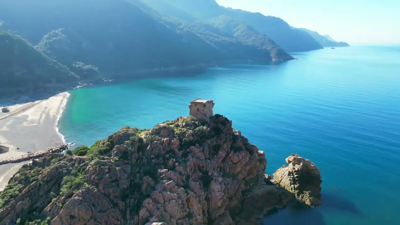 Porto - Ota - 4K - 2A -Corse du Sud-la Corse vue du ciel - les richesses du patrimoine naturel Corse