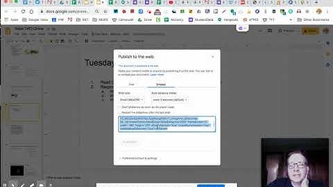 Publish SlideShow to embed on Weebly