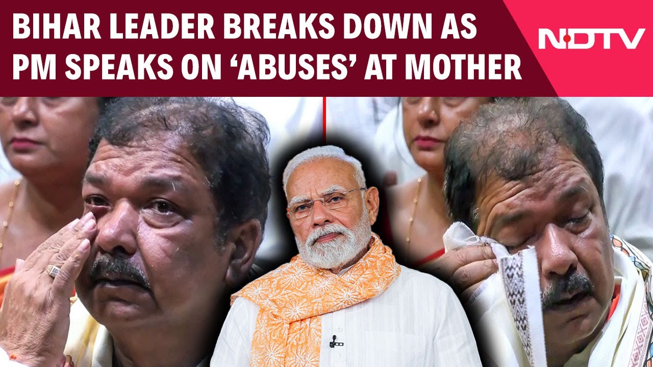 PM Modi Speech | Bihar BJP Chief Breaks Down Watching PM Modi Reply To ...