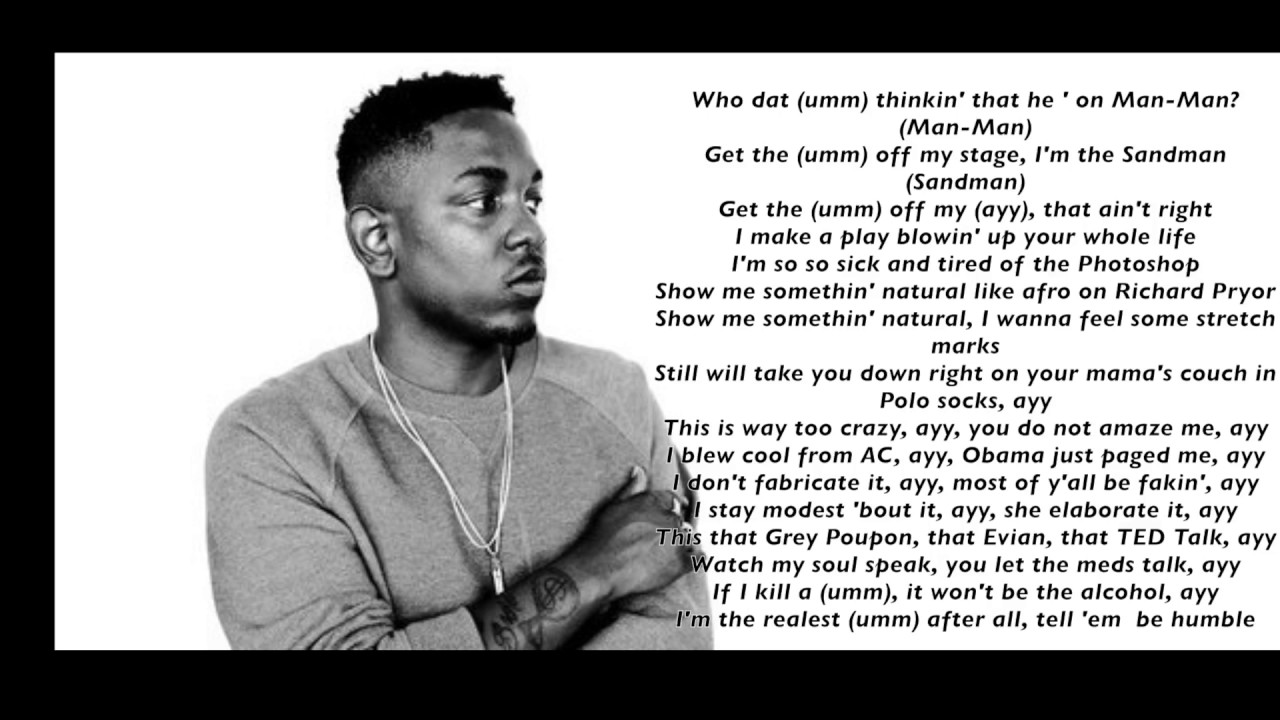 Kendrick Lamar - Humble (Clean Lyrics)