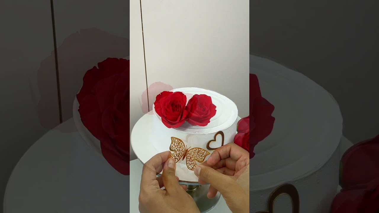 Red Rose Cake For Her/Him❤️🎂🌹 