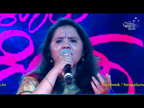 Supriya Raghunandan singing 'Nambide Ninna naada Devateye' @ 54th Bengaluru Ganesh Utsava