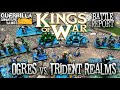 Kings of War 3rd Edition Battle Report - Ogres vs. Trident Realms