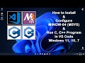 How to Install MinGW (MSYS2) and Run C, C++ program in Microsoft Visual Studio( VS Code)|Ada Code|