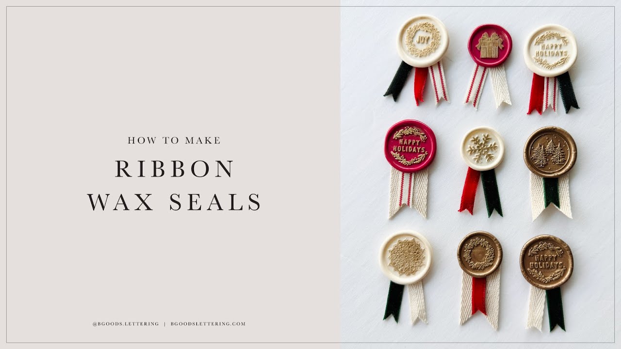 How to Make Wax Seal Ribbons - YouTube