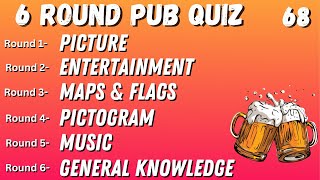 Virtual Pub Quiz 6 Rounds: Picture, Entertainment, Maps & Flags, Pictogram, Music, Gen Knowl No.68 screenshot 2