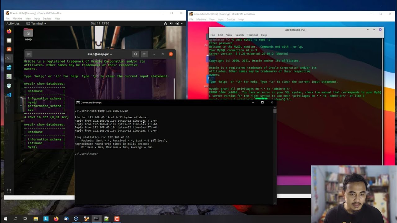 Setup MySQL di Linux Supaya Bisa di Access dari Jaringan - YouTube