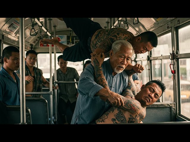 Outline Video Gã Giang Hồ Bắt Nạt Ông Lão Cựu Chiến Binh Trên Xe Buýt Nhận Một Bài Học Và Hé Lộ Sự Thật Gây Sốc