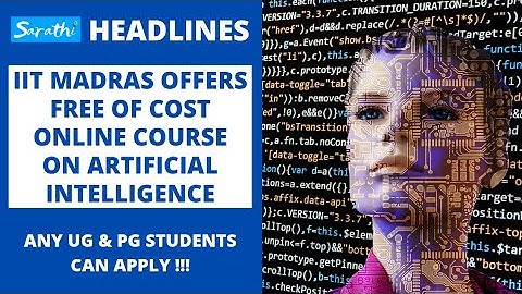 IIT Madras free online course on Artificial Intelligence || Free Courses by IIT