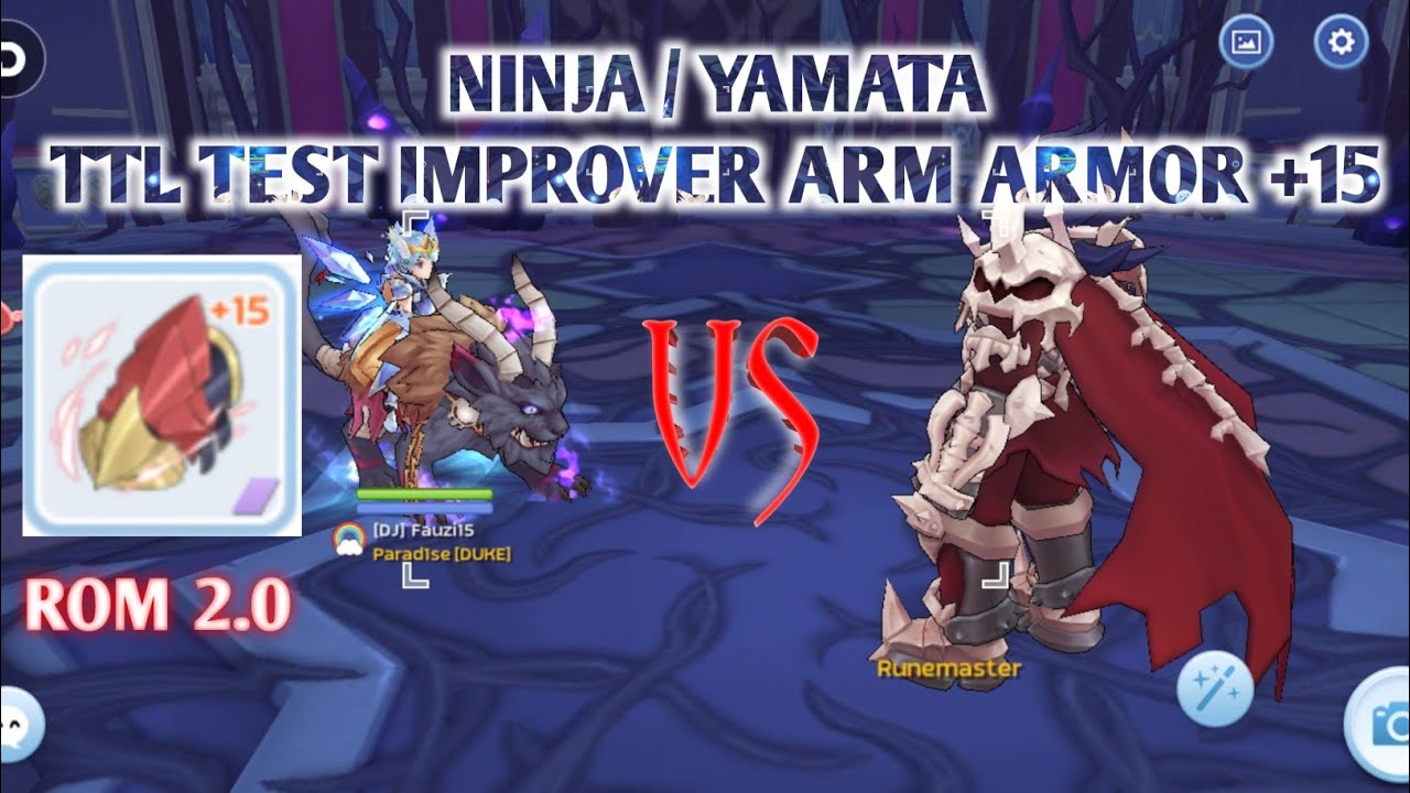 Ninja / Yamata Test Improved Arm Armor +15 in TTL Ragnarok M 2.0