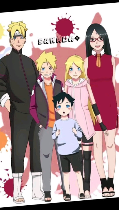 borusara kids #boruto #sarada #saruto #sanada #minato #uzumakifamily #borusara