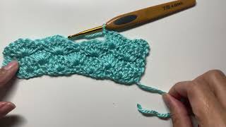 Easy Two Row Repeat Solid Shell Stitch by Angel knits too 313 views 3 months ago 8 minutes, 34 seconds