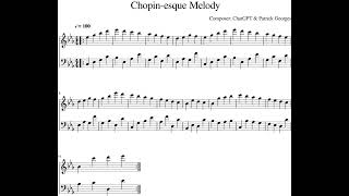 🎼 ChatGPT: 'Write a melody for piano a la Chopin.' #python #chatgpt #music