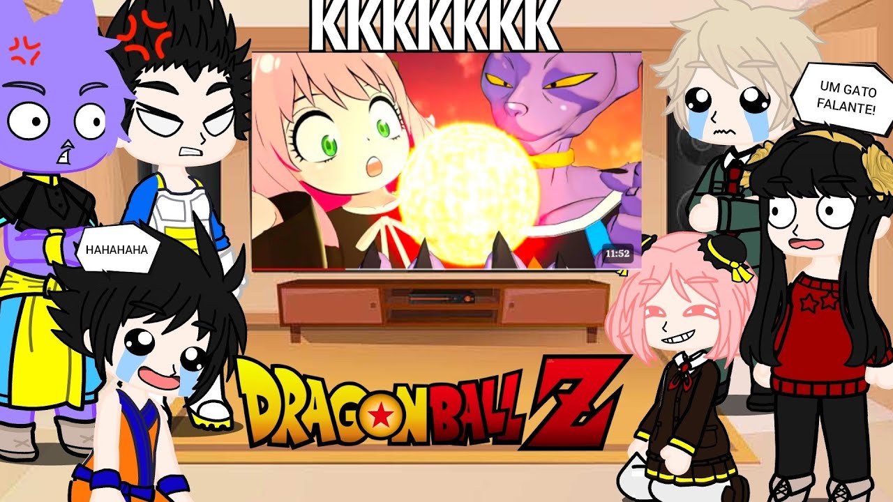 Dragon Ball e Spy X Family React Anya Forger e o Treinamento do Mestre Bills no Spy X Family VR 😂❤️