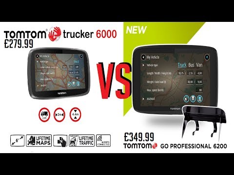 Tomtom Go Professional 6200 Vs TomTom Trucker 6000