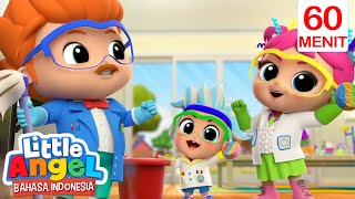 Pasukan Bersih Bersih Rumah🏠 | Little Angel Bahasa Indonesia | Kartun Untuk Anak dan Balita