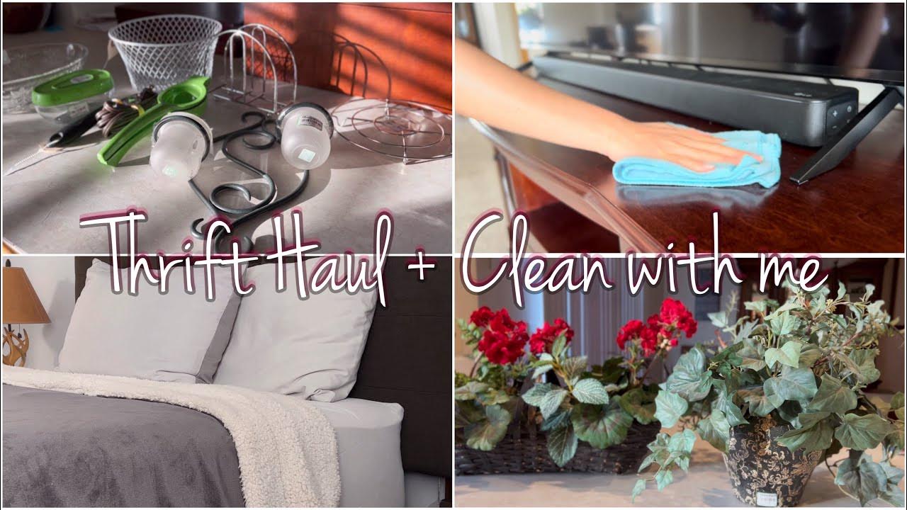 Goodwill Thrift Haul Home essentials + Clean with me YouTube