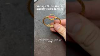 Customer brought in this vintage Gucci — quick fix