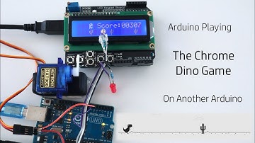 Arduino Playing The Chrome Dino Game On Another Arduino