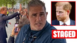 FAKE! Bodyguard Chris Sanchez Mistakenly Exposes Harry RENT CROWDS For IG Walkabout