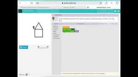 My first scenery on code.org