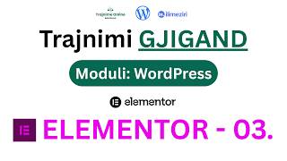 03. ELEMENTOR (Widgets) - Moduli WordPress