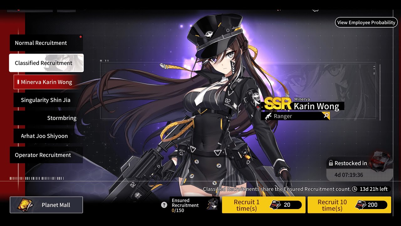 Counter:Side Awakened Minerva Karin Wong (A.Karin) Gacha