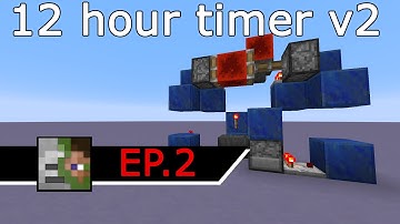 MineCraft Invention: 12 Hour Clock! Version 2