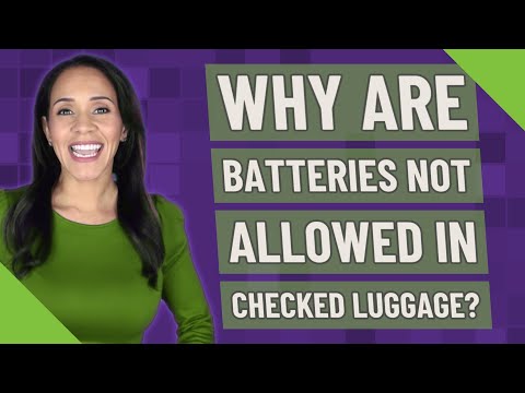 Video: Word alkaliese batterye in ingeboekte bagasie toegelaat?