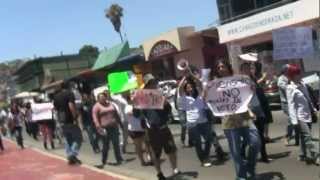 Protest in Ensenada, Mexico (June 24, 2012)