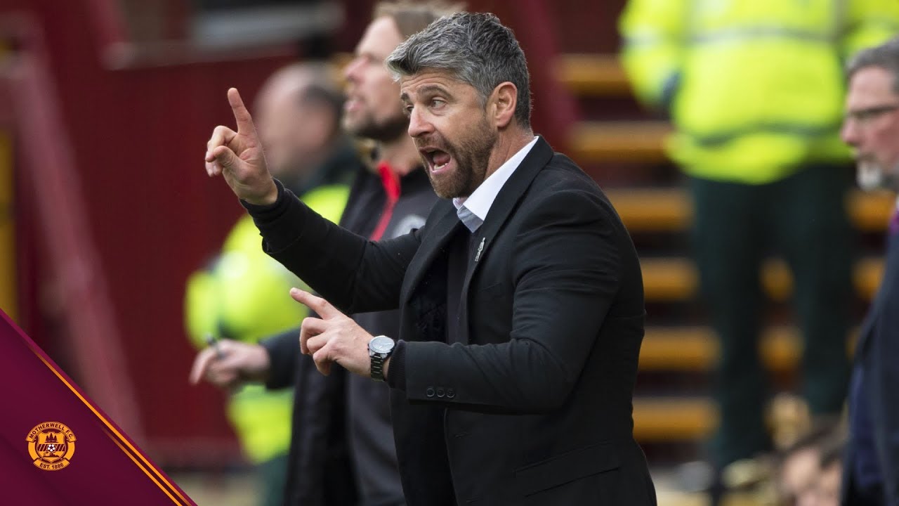 Stephen Robinson reacts to win over Hearts splendid