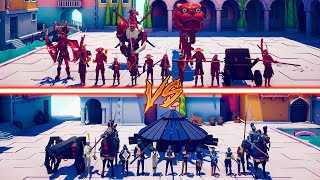 MEGA DYNASTY TEAM vs MEGA RENAISSANCE TEAM  Totally Accurate Battle Simulator | TABS