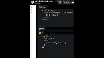 #8 v-for | List Rendering | Vue.js | Frontend | Take it easy #shorts