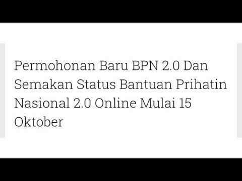 Semakan Status Online Bantuan Prihatin Bermula 15 Oktober dan Cara Semakan Online BPN
