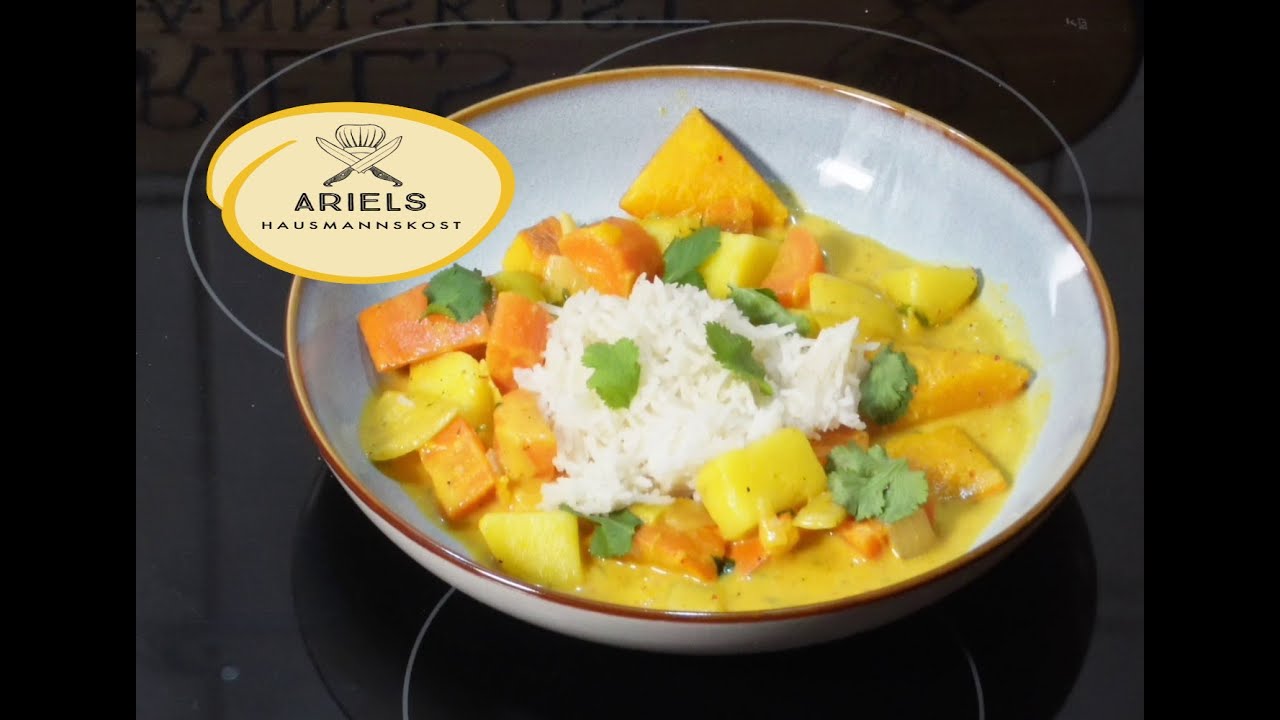 Kürbisragout schnell einfach und super lecker, Hausmannskost, - YouTube