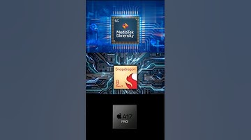Snapdragon 8 Gen 3 vs Apple A17 pro vs Dimension 9300. #tech #gamingprocessor