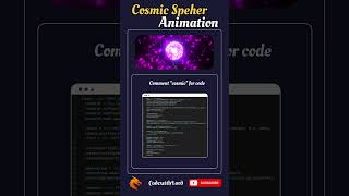 Cosmic Sphere Animation Using Three.js ✨ | Stunning Web Animation | CodewithLord