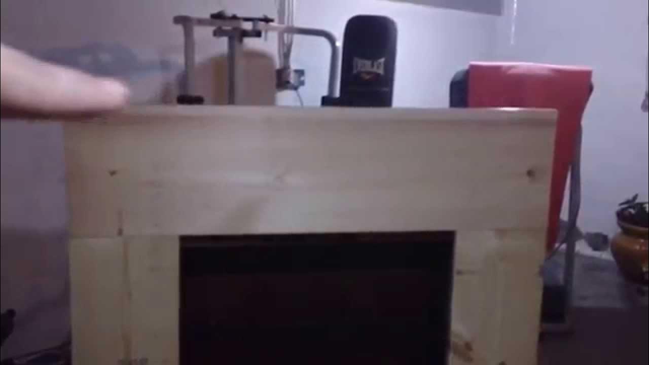 We built a fake Fireplace! YouTube
