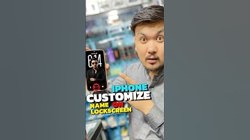 Iphone Lock Screen customize Name Trick 🤩 #shortvideo
