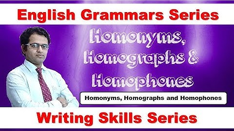 🤓Homonyms, Homophones and Homographs 🔥 | English Grammars | Writing Skills | Mahesh Prajapati