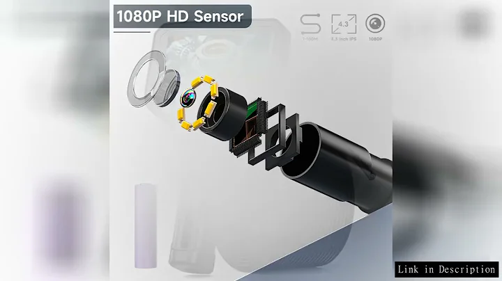 2-100m Borescope 8mm Camera 1080P HD 4.3'' IPS Screen Endoscope IP67 Detachable Design 2600mAh for I