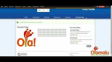 Olamalu - Adding a Webpage to your Main Menu in Drupal 7