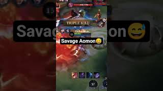 savege Aoomon😅 #mlbb #mobilelegends #mobilegaming #gaming #mlbbcreatorcamp