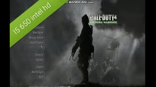 Call of Duty 4 MW - i5 650 intel hd test