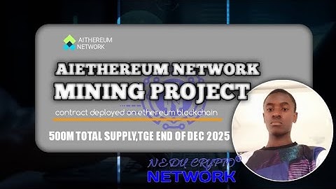 AIETHERERUM NETWORK AIRDROP || TOTAL SUPPLY - 500M || TGE - END OF DEC 2025