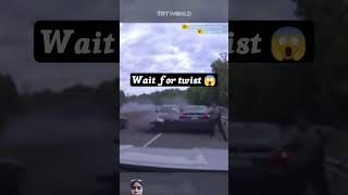 Police officer barely escapes high-speed car crash trending viral shorts car shortvideo