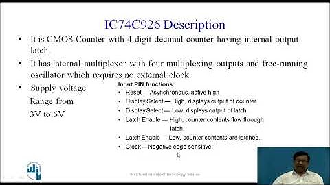 IC74C926 Counter and 7-segment display circuit